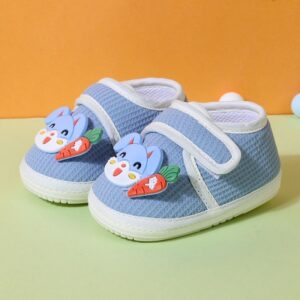 Cute Rabbit Soft Newborn Baby Shoe – Blue