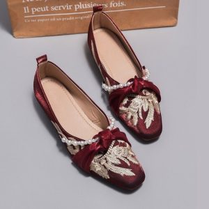 Festive Trend Versatile Fancy Pump Shoe – Maroon