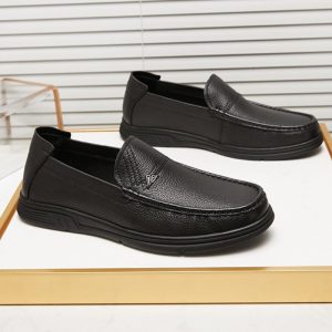 All Season Soft Leather Casual Loafer – Black