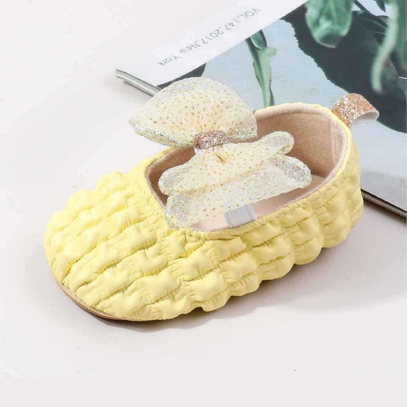 Autumn Trend Newborn Princess Soft Shoe - Yellow