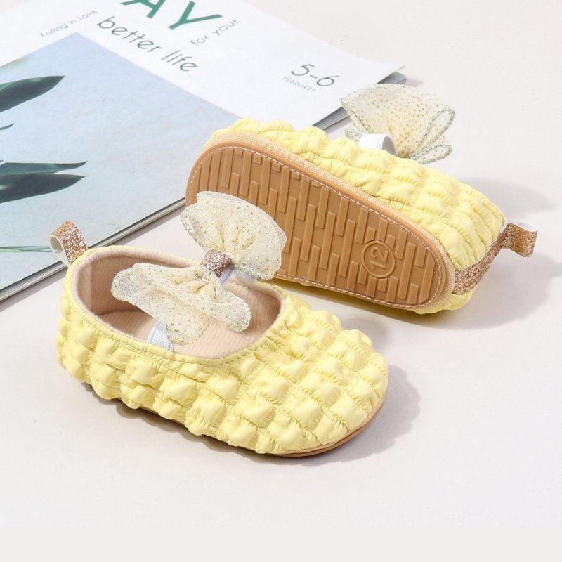 Autumn Trend Newborn Princess Soft Shoe - Yellow