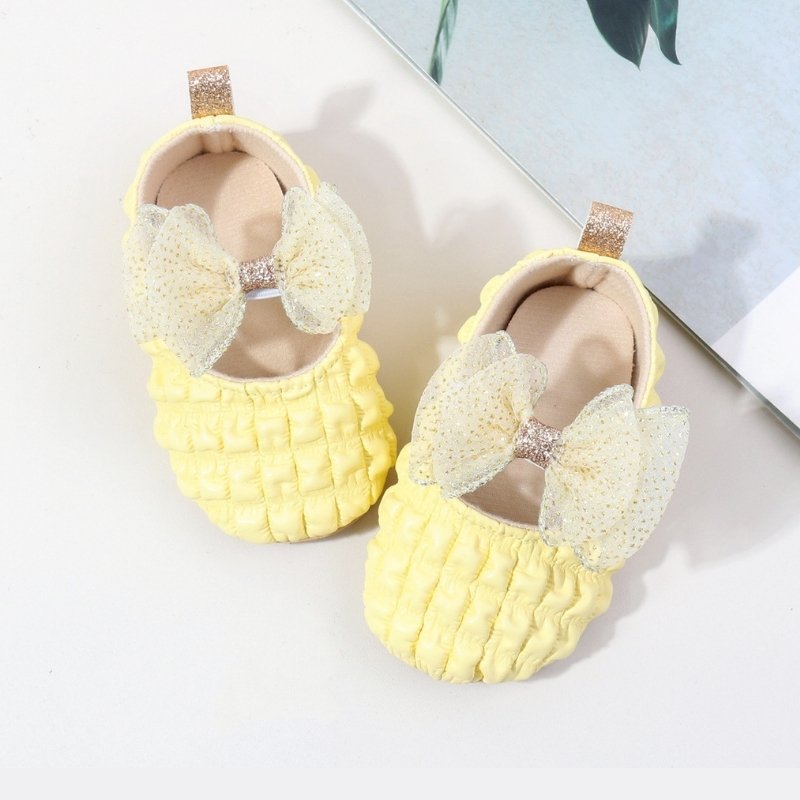 Autumn Trend Newborn Princess Soft Shoe - Yellow