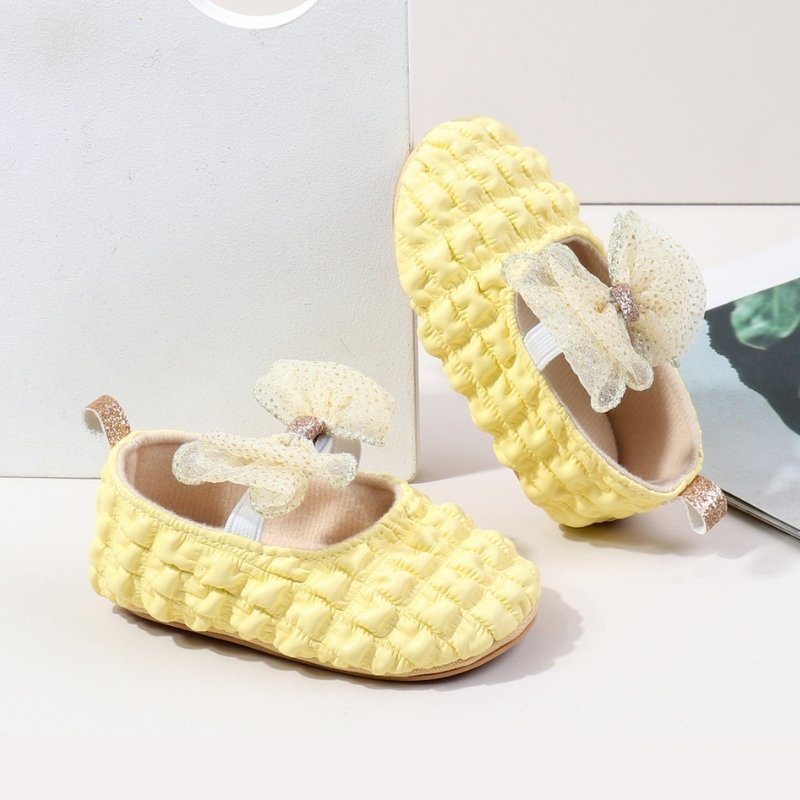 Autumn Trend Newborn Princess Soft Shoe - Yellow