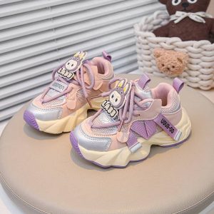 Autumn Trend Soft Girls Sports Casual Shoe – Purple