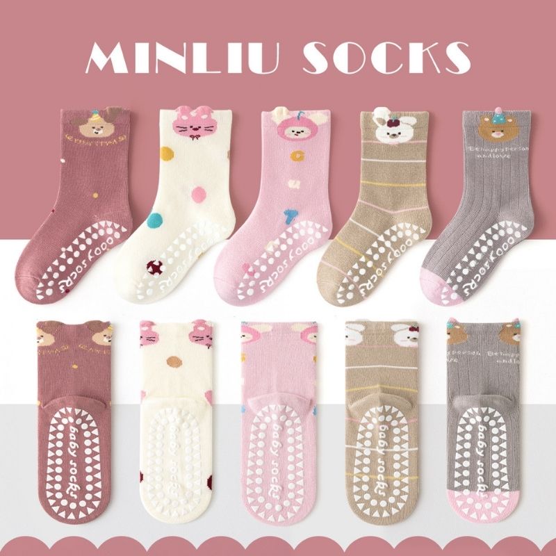 Colorful Cartoon Non-slip 1-3 Years Baby Floor Socks