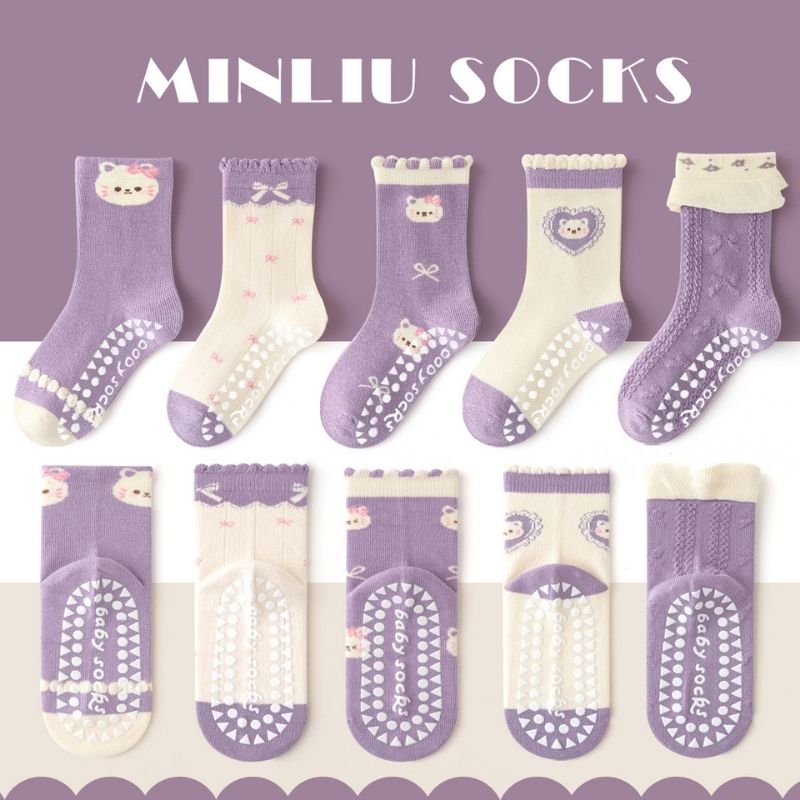 Cute Kitten Non-slip 1-3 Years Baby Floor Socks