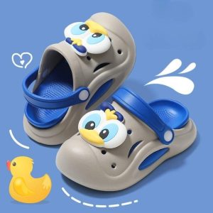 Donald Duck Non-slip Kids Cartoon Clog Shoe – Gray Blue