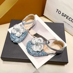 Festive Trend Soft Non-slip Girls Dress Shoe – Blue