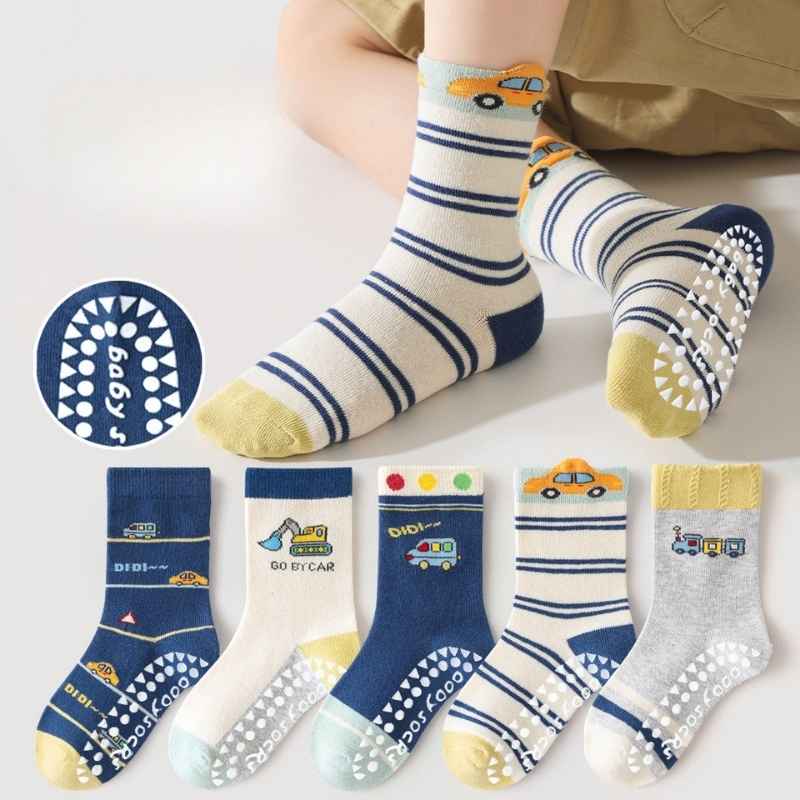 Haibin Didi Auto Non-slip 1-3 Years Baby Floor Socks