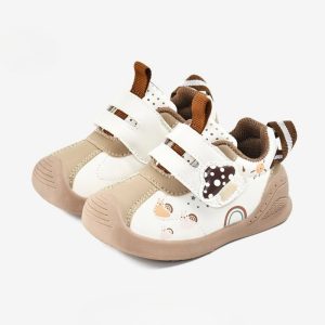 Spring Trend Kids Soft Casual Shoe – Mushroom Coffee