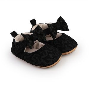 Spring Trend Newborn Princess Soft Shoe – Black