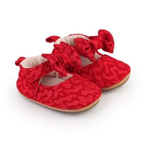 Spring Trend Newborn Princess Soft Shoe – Red