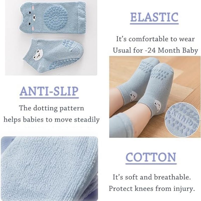 Anti-slip Soft 1.5 Year Baby Floor Socks Set