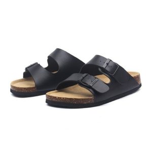 Foreign Trend Soft Bottom Strap Sandal – Black