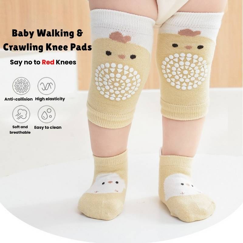 Non-slip Soft 1.5 Year Baby Socks with Knee Pads