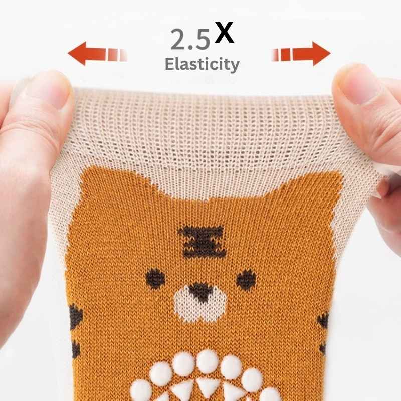 Non-slip Soft 1.5 Year Baby Socks with Knee Pads
