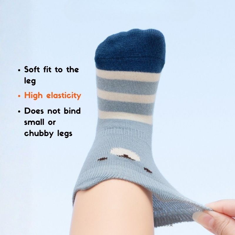 Spring Style Non-slip 1-3 Years Baby Floor Socks