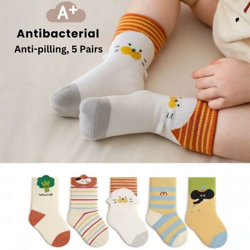 Spring Style Soft Cotton Toddlers Cartoon Socks
