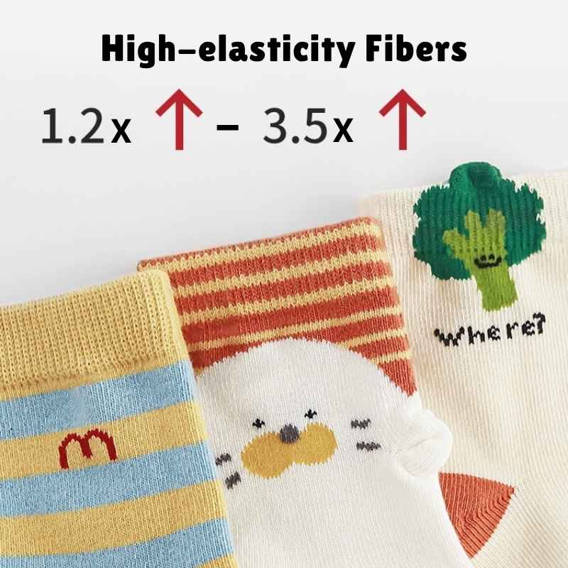 Spring Style Soft Cotton Toddlers Cartoon Socks