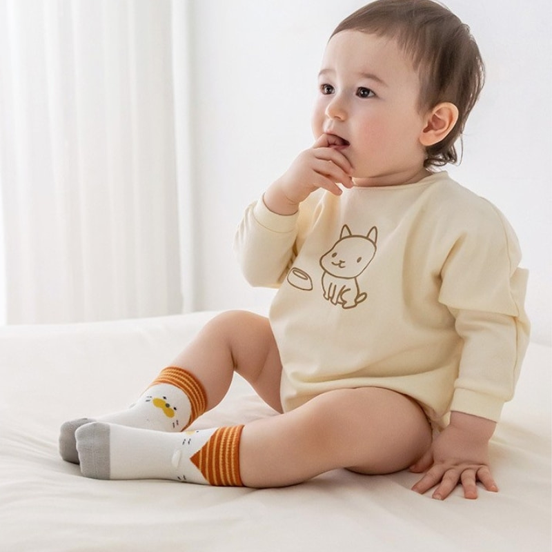 Spring Style Soft Cotton Toddlers Cartoon Socks