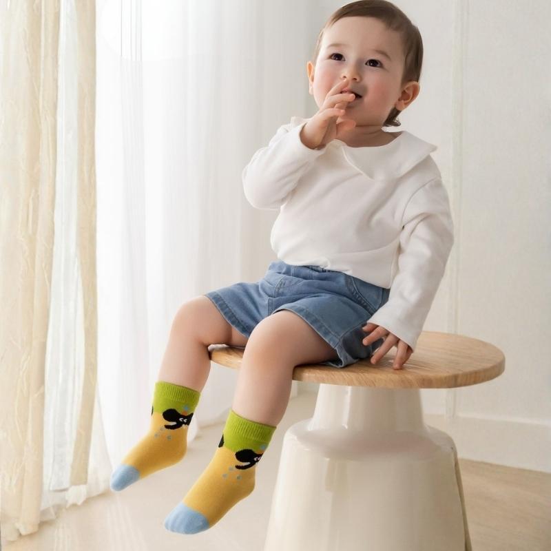 Spring Style Soft Cotton Toddlers Cartoon Socks