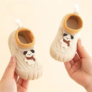 Spring Trend Non-slip Kids Comfy Loafer Shoe – Beige