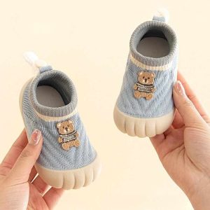 Spring Trend Non-slip Kids Comfy Loafer Shoe – Blue