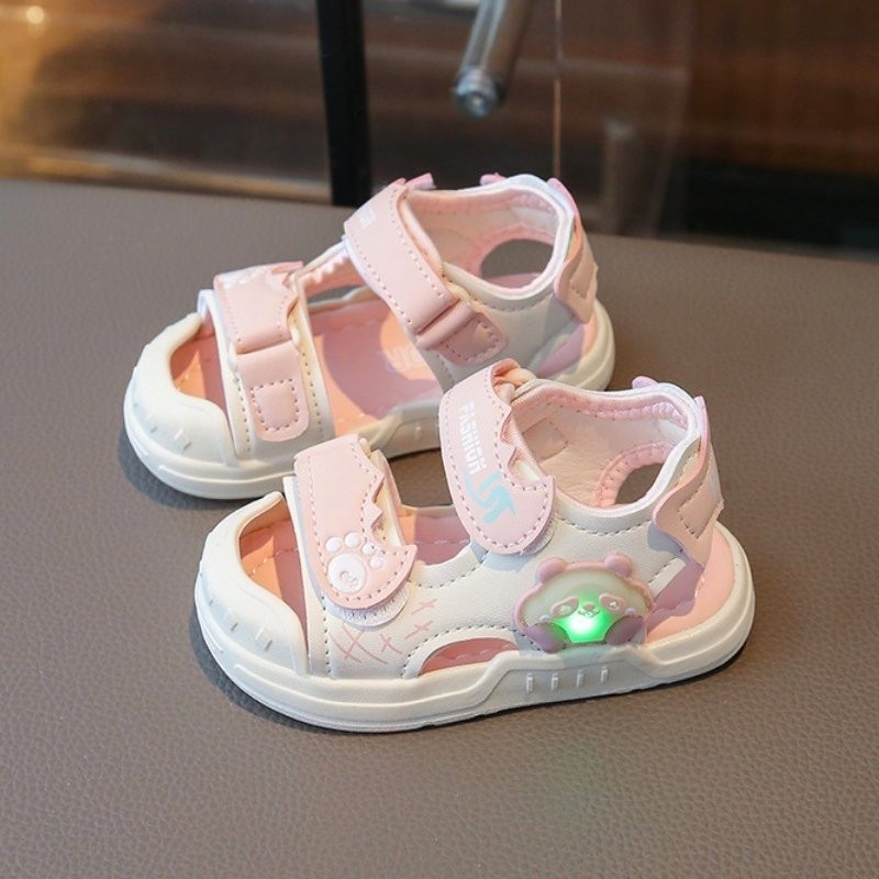 Summer Time Anti-kick Soft Kids Lighting Sandal - Pink