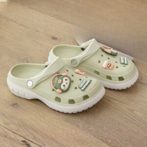 British Style Soft Womens Casual Clog – Green