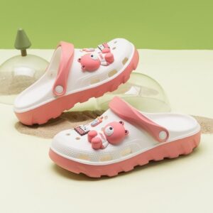 Lightweight Soft Womens Casual Clog – White Magenta