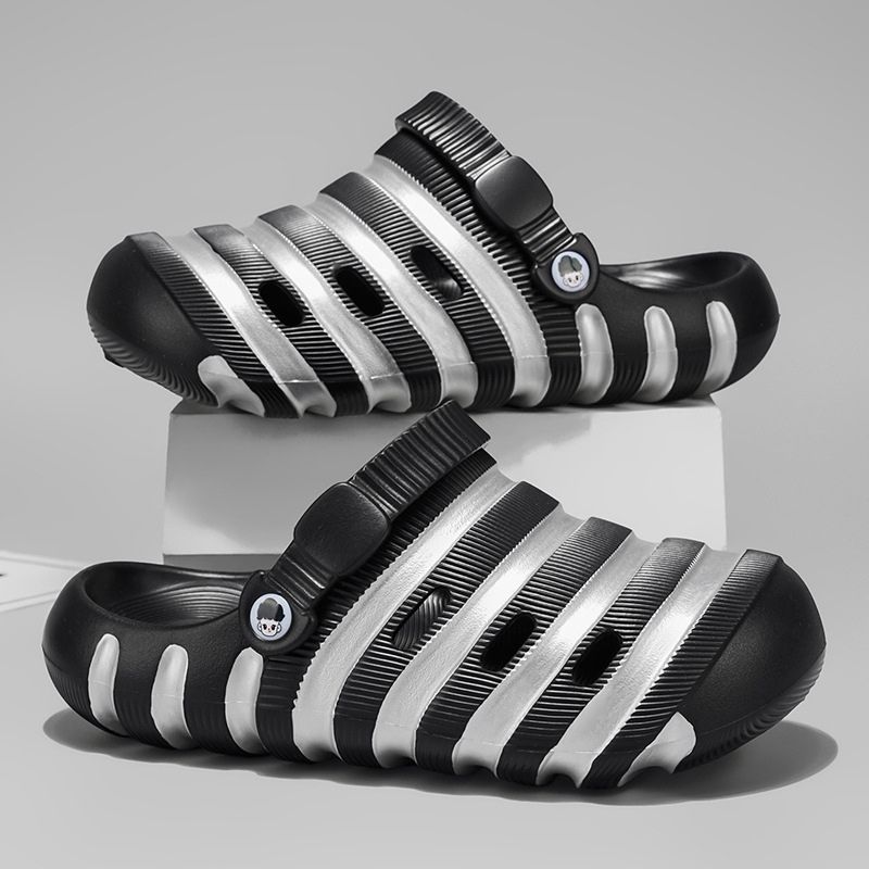 Mens Non-slip Summer Outdoor Clog - Black