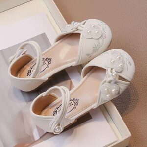 Summer Time Little Princess Ethnic Dress Sandal – White