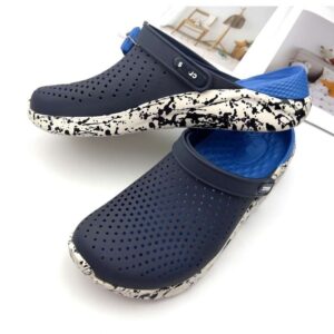 Mens Flat Bottom Soft LightRide Clog – Deep Blue