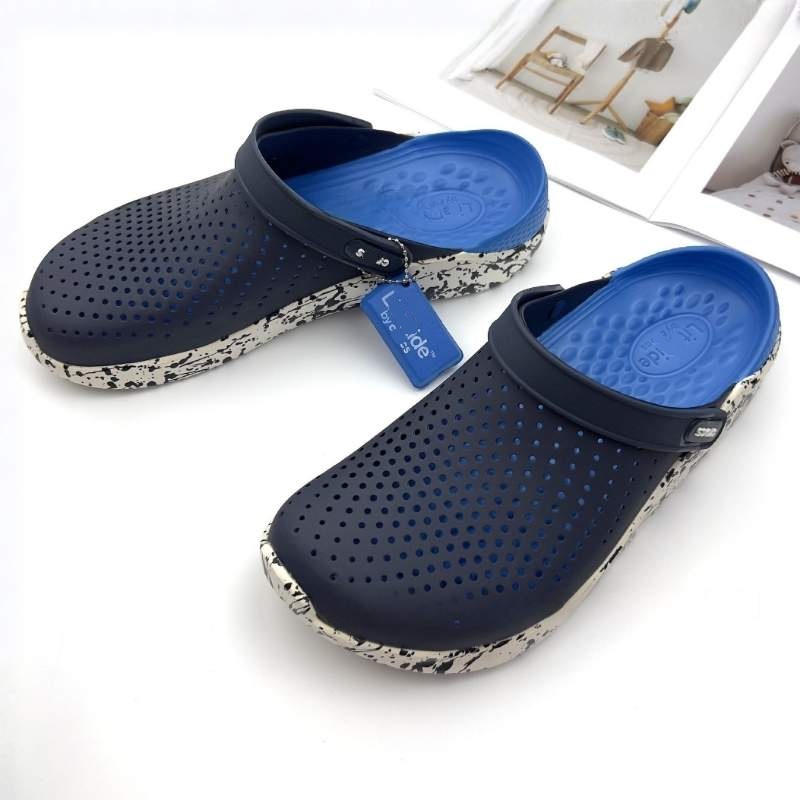 Mens Flat Bottom Soft LightRide Clog - Deep Blue