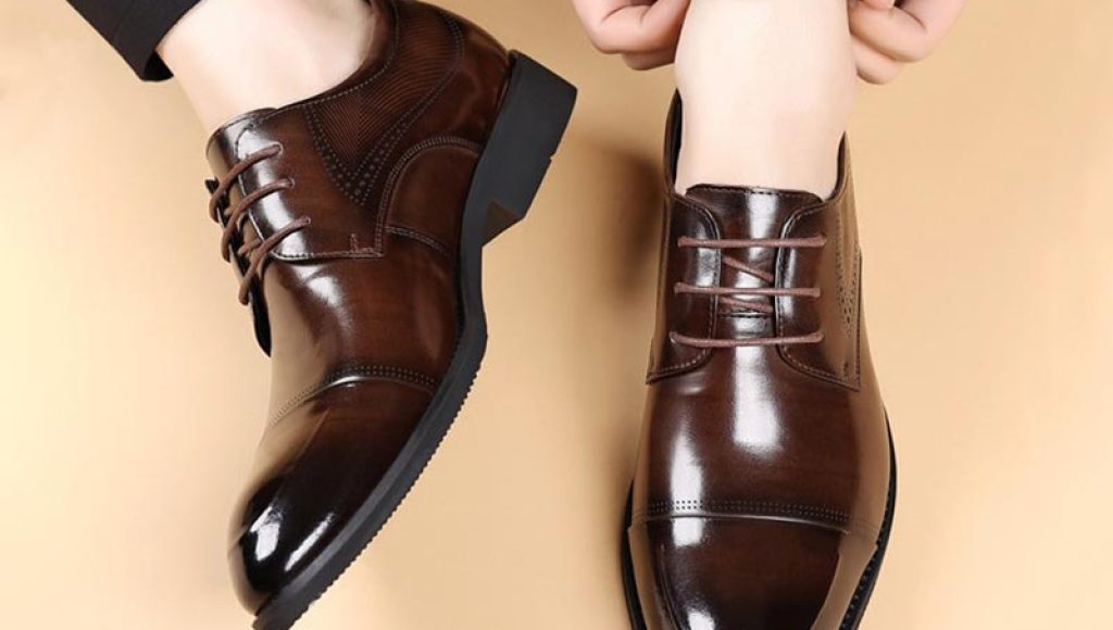 Retro High-end Leather Wedding Formal Shoe - Brown